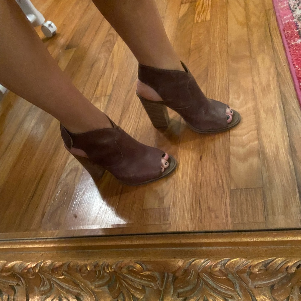 Lucky Brand open toe bootie